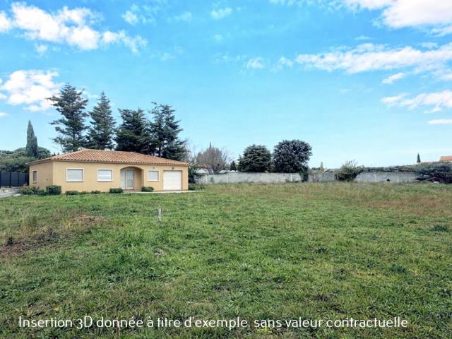 PROCHE CARCASSONNE TERRAIN 700 M2
