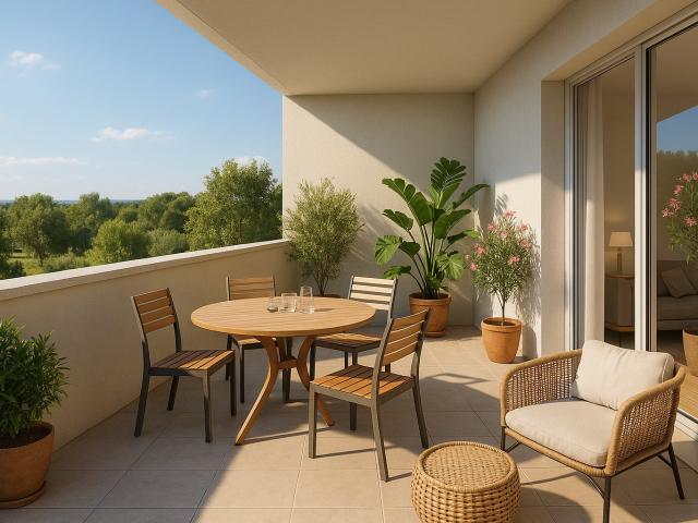 PROCHE CENTRE VILLE 2P DE 40M² AVEC UNE BELLE TERRASSE DE 8M² ET PARKING 2 pièces, 45 m²