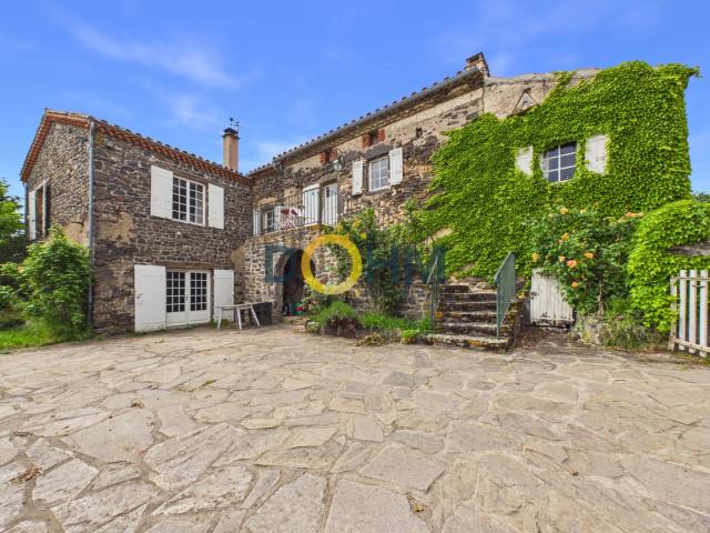 Proche autoroute et de Blesle. dans village calme maison e