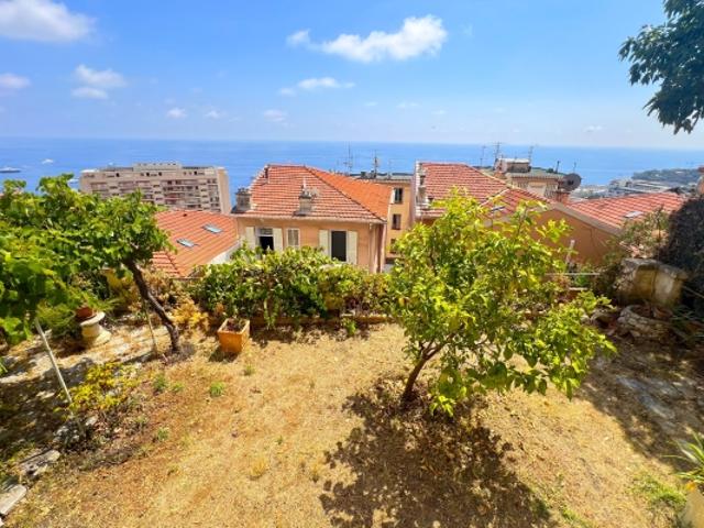 Proche de Monaco, jardin, vue mer