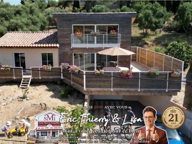 Proche Narbonne, maison avec vue dominante exposée SUD, DPE