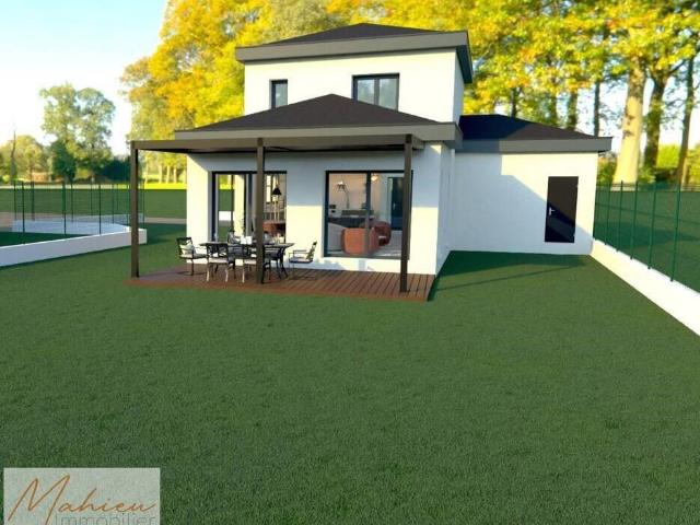 Proche SUISSE Vue MONT BLANC TERRAIN DE 656 m2 PROJET DE C