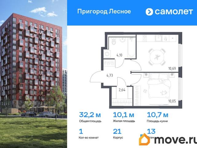 продажа жилая деревня Мисайлово ул. пр кт Куприна, д. 34 к. 1