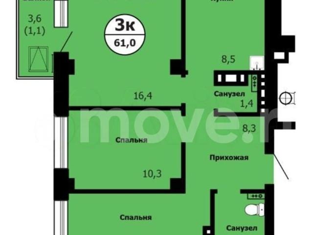 продажа жилая Красноярск ул. Вильского/Лесопарковая, стр. 3