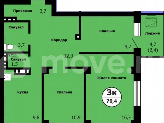 продажа жилая Красноярск ул. Вильского/Лесопарковая, стр. 3