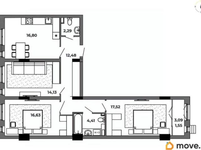 продажа жилая Омск улица Красный Пахарь, 2к1