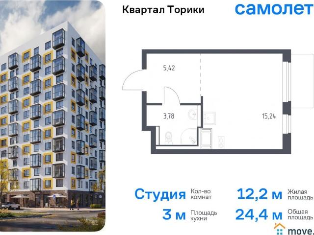 продажа жилая Новогорелово ул. жилой комплекс Квартал Торики, к1.1