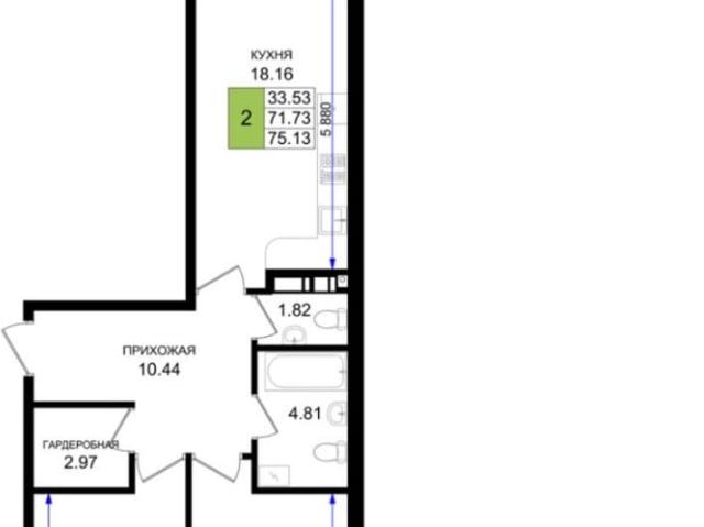 продажа жилая Новороссийск улица Григория Белькинда, Корпус В2