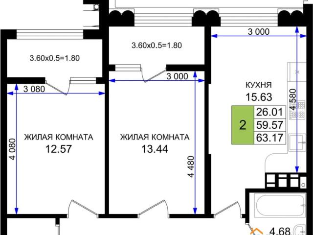 продажа жилая Новороссийск улица Григория Белькинда, Корпус В4