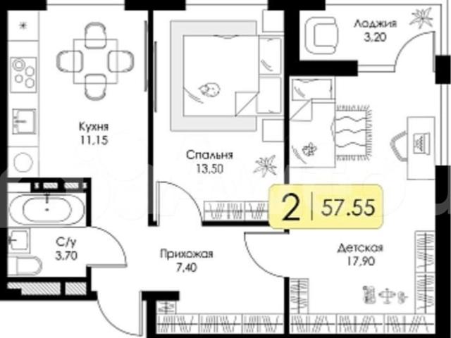 продажа жилая Смоленск ш. Краснинское, блок секция 1