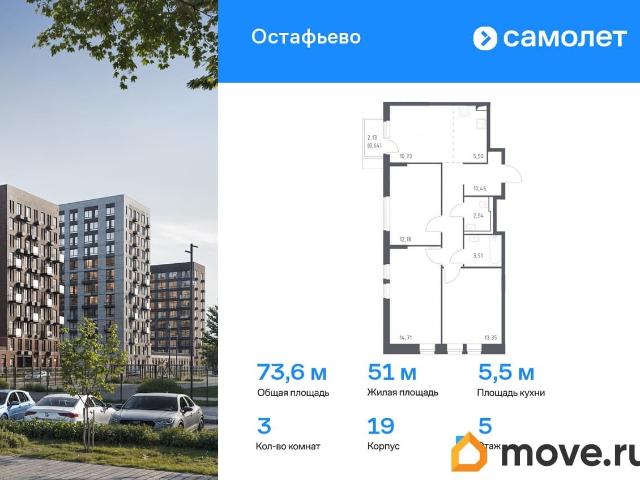 продажа жилая село Остафьево Любучанская улица, 1