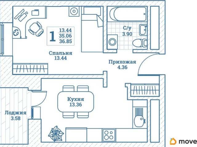 продажа жилая рабочий поселок Монино улица Генерала Ковачевича, 5к2