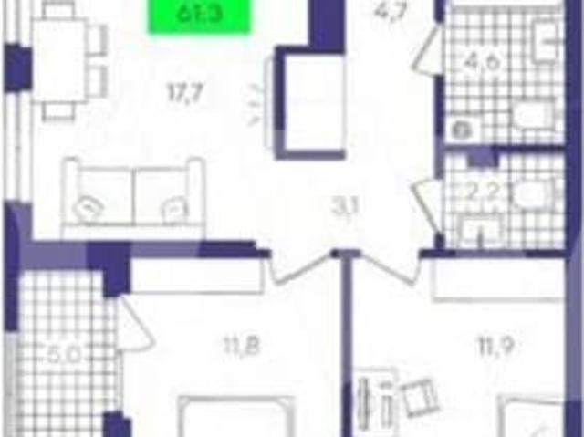 продажа жилая Тюмень ул. Николая Глебова, 6