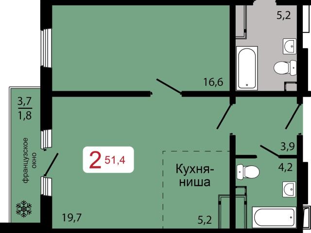 продажа квартира Красноярск Калинина улица