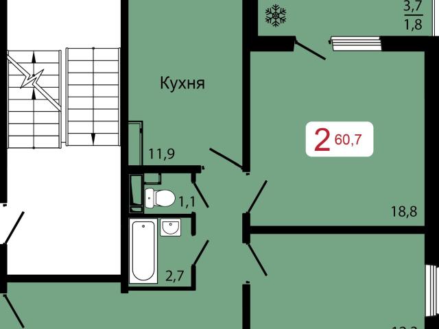 продажа квартира Красноярск Калинина улица