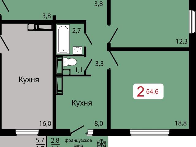 продажа квартира Красноярск Калинина улица