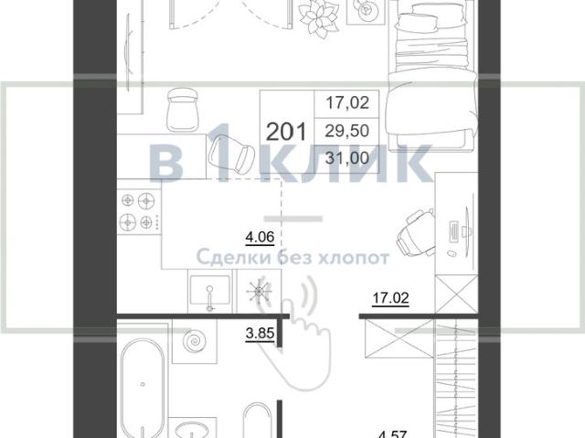 продажа квартира Красный Бор посёлок, 1