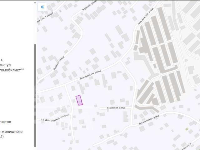 продажа участок Новороссийск Днестровская улица