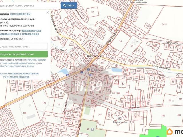продажа загородная поселок Пятидорожное улица Первомайская