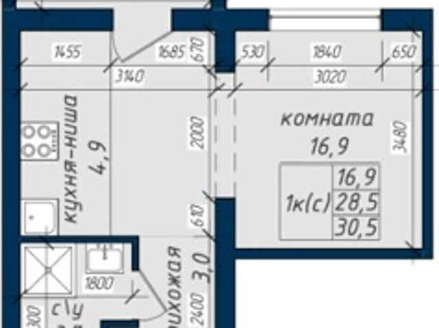 Продажа 1 комнатной, улица Северный Власихинский, 122к5