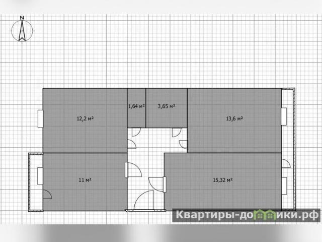 Продается 3 комнатная квартира в Алагире площадью 63 м 2 за 2450 рублей