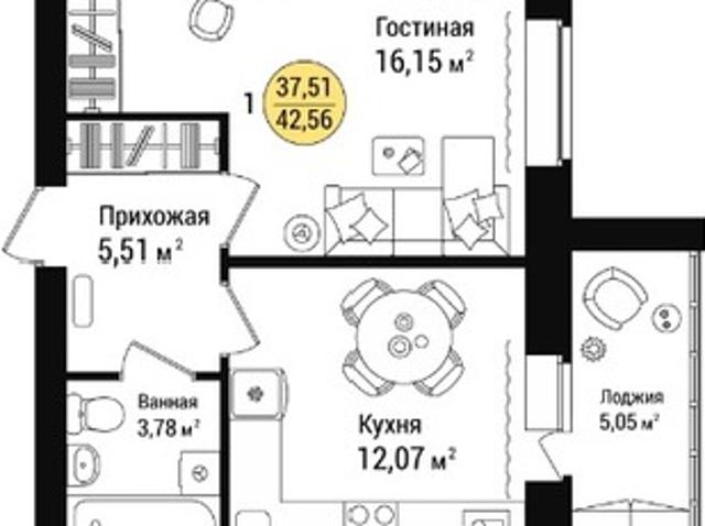 Продается 1к.кв