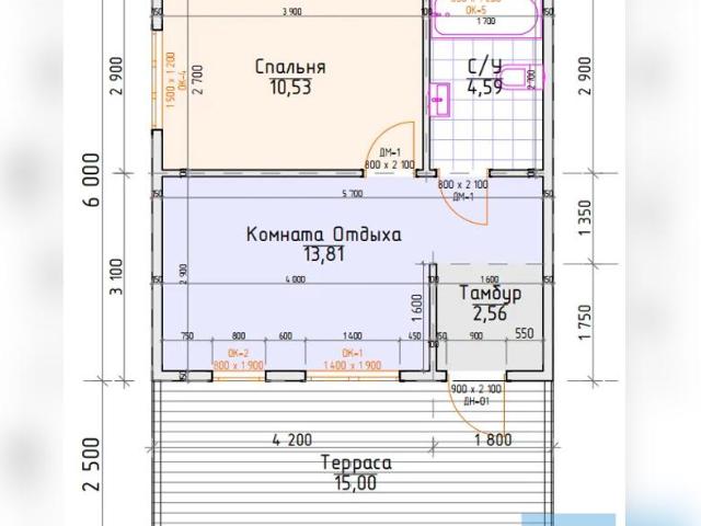 Продается дом в Московской области площадью 50 м 2 за 6800 рублей