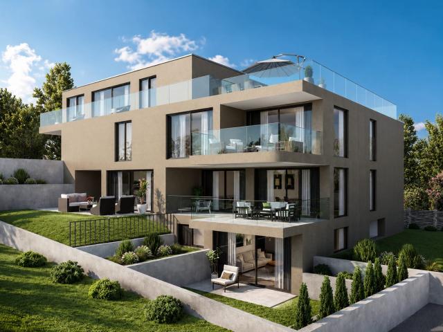 PROJEKTANKÜNDIGUNG 3.5 Zimmer Gartenwohnung in Böttstein AG mit Sitzplatz Neubau 2026