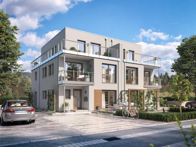 Projektierung: moderne Doppelhaushälfte im Märchenviertel von Waldperlach in Waldrandlage