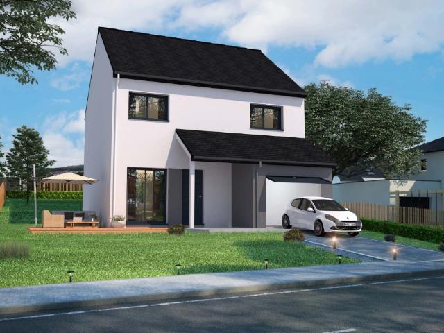 Projet de construction maison 100 m² 4 chambres avec garage