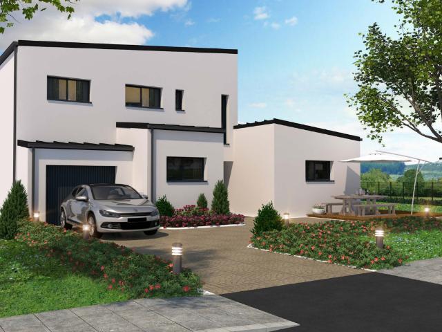 Projet de construction maison 140 m² 4 chambres avec garage