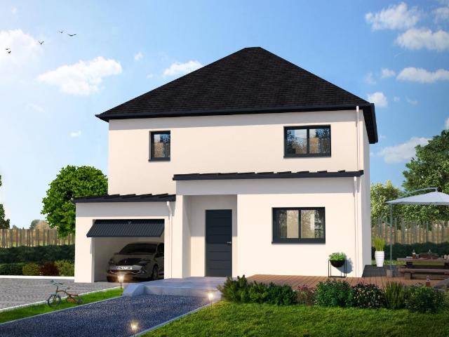 Projet de construction – Maison VILLANOVA 125 m², 4 chambres avec double garage sur terrain de 596 m²