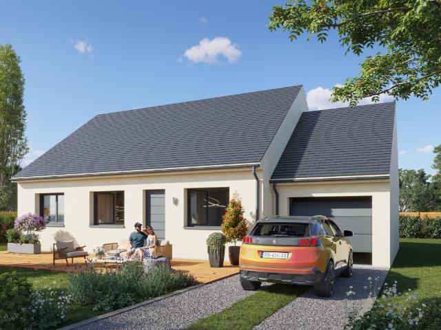 Projet de construction – Maison VILLADAGIO 78 m², 3 chambres avec garage sur terrain de 489 m²