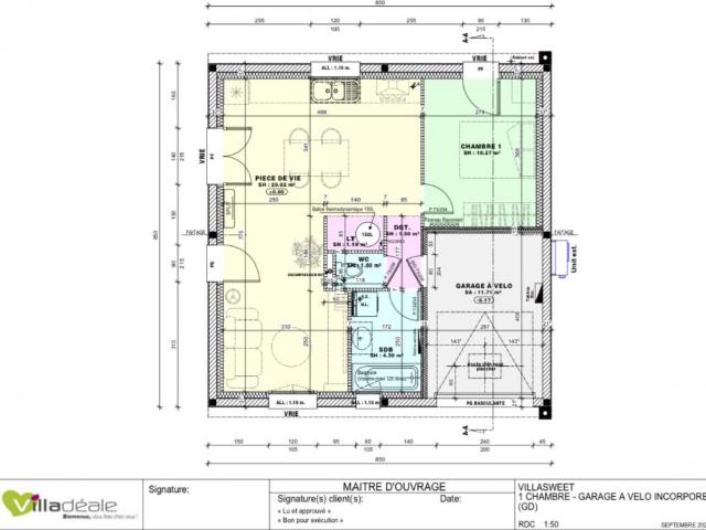 Projet de construction – Maison VillaSweet 47 m² avec terrain de 351 m² à Louverné