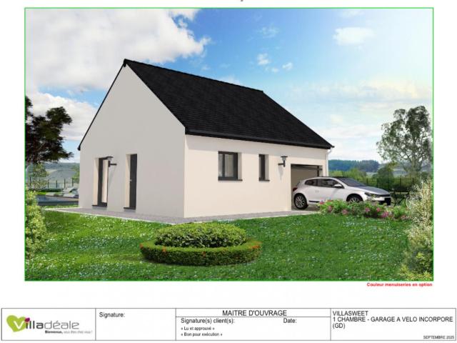 Projet de construction – Maison VillaSweet 47 m² avec terrain de 459 m² à Ahuillé