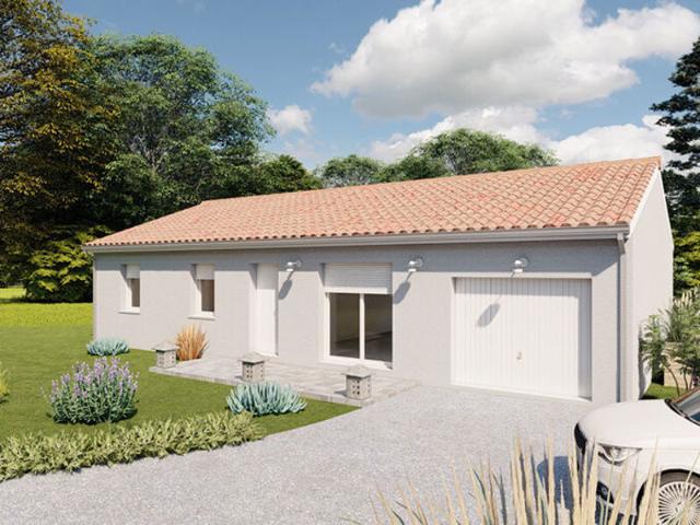 Projet de construction d'une maison neuve à Ribagnac 95 m² + garage de 15 m²