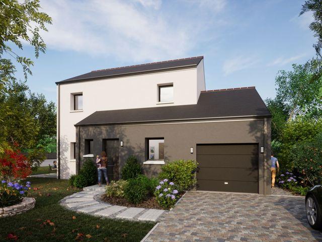 Projet de construction d'une maison neuve de 110.6 m² avec terrain à LA MEILLERAYE DE BRETAGNE 44