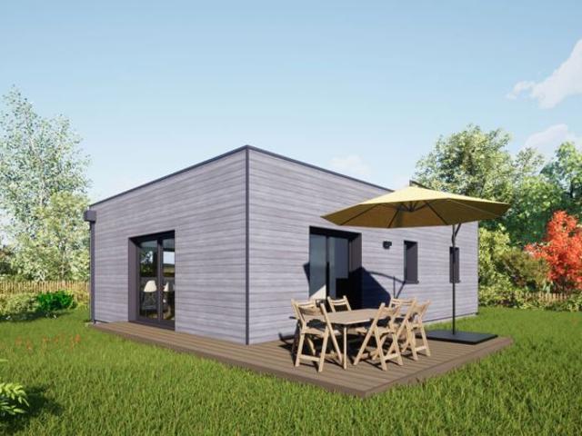 Projet de construction d'une maison bois de 70 m² avec terrain à AMBON 56