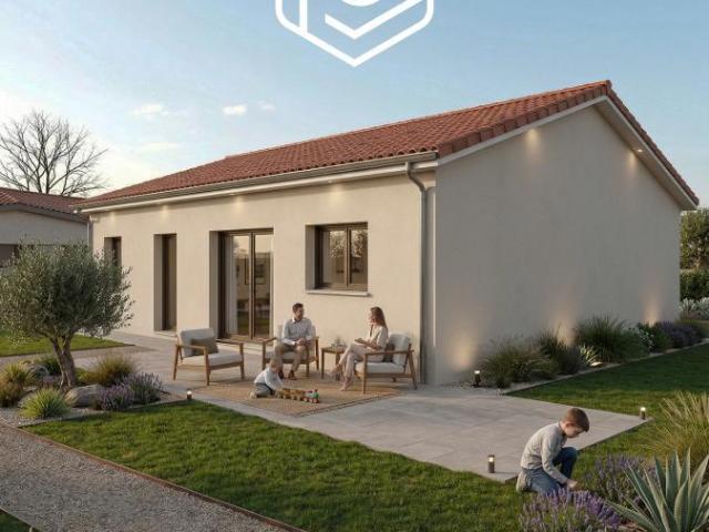 Projet de construction d'une maison de 90 m2 avec terrain à SAINT JEAN DE BOURNAY 38