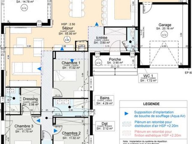 Projet de construction d'une maison Lyre de 118 m² avec terrasse couverte à PUJAUDRAN 32 au prix d