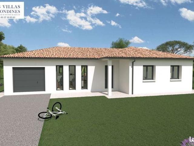 Projet de construction d'une maison 101.16 m² avec terrain à SAINT AUBIN DE MEDOC 33