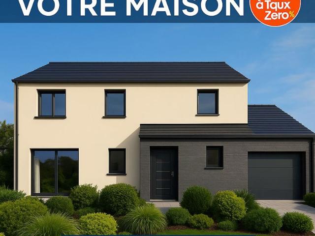 Projet de construction d'une maison 102 m² avec terrain à COUBRON 93