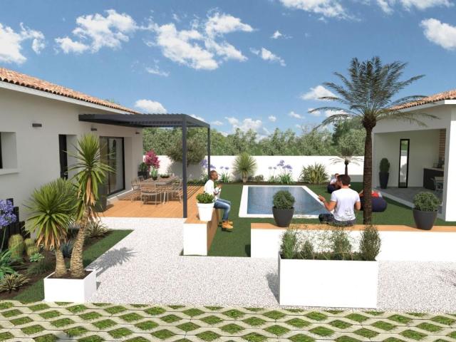 Projet de construction d'une maison 107.31 m² avec terrain à BIZANET 11