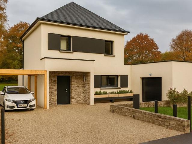 Projet de construction d'une maison 111 m² avec terrain à LE MERZER 22