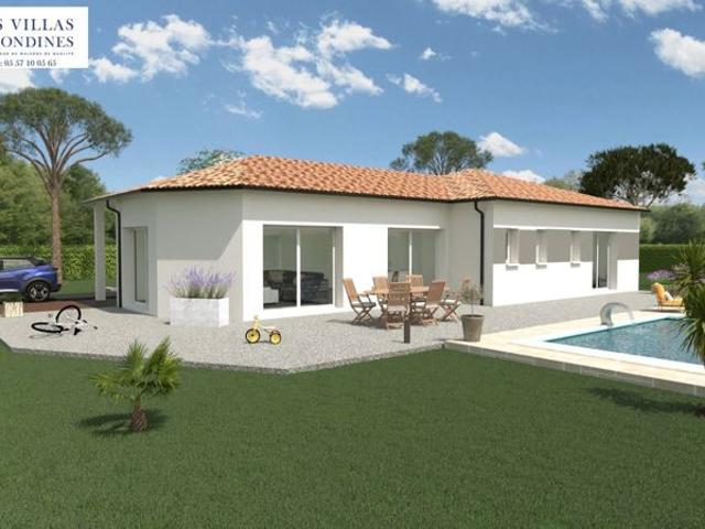 Projet de construction d'une maison 123.35 m² avec terrain à LUDON MEDOC 33