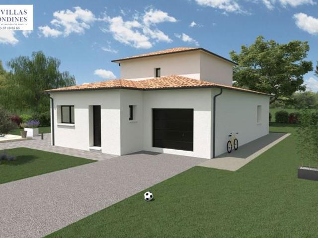 Projet de construction d'une maison 122.95 m² avec terrain à MERIGNAS 33