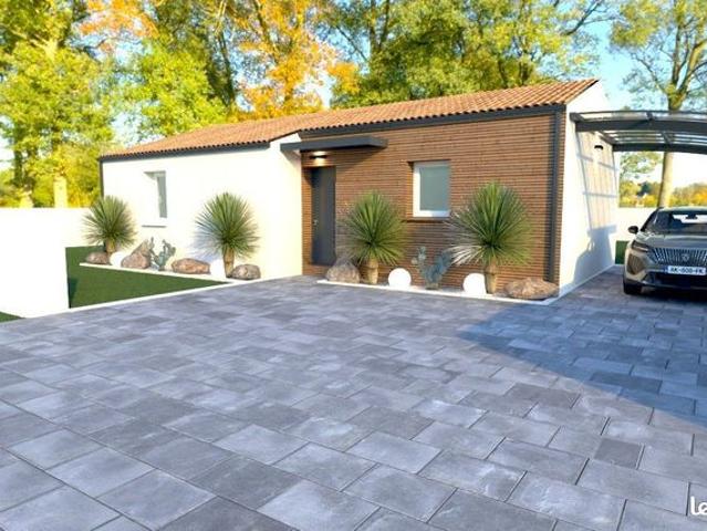 Projet de construction d'une maison 2 chambres de 59.91 m² sur un terrain à bâtir de 960 m2 à COLOMB
