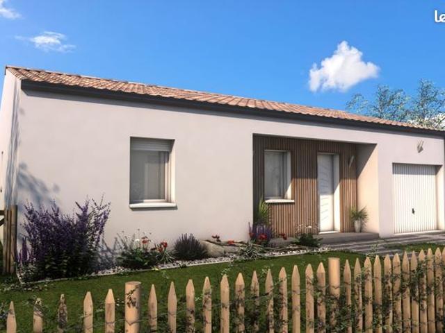 Projet de construction d'une maison 2 chambres de 70.43 m² sur un terrain à bâtir de 677 m2 à MEURSA