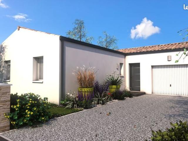 Projet de construction d'une maison 3 chambres de 80 m² sur un terrain à bâtir de 412 m2 à CHATEAUBE