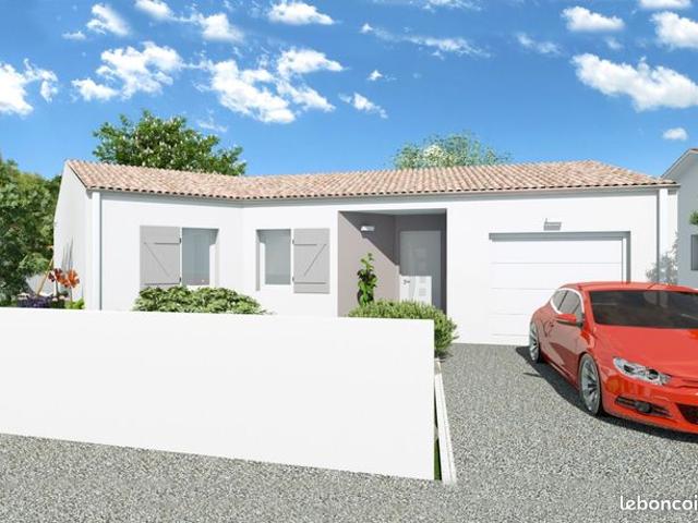 Projet de construction d'une maison 3 chambres de 81.69 m² sur un terrain à bâtir de 416 m2 à ETAULE